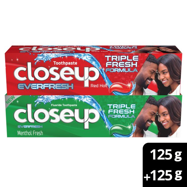 Closeup Red Hot & Menthol Toothpaste Bogof 125G